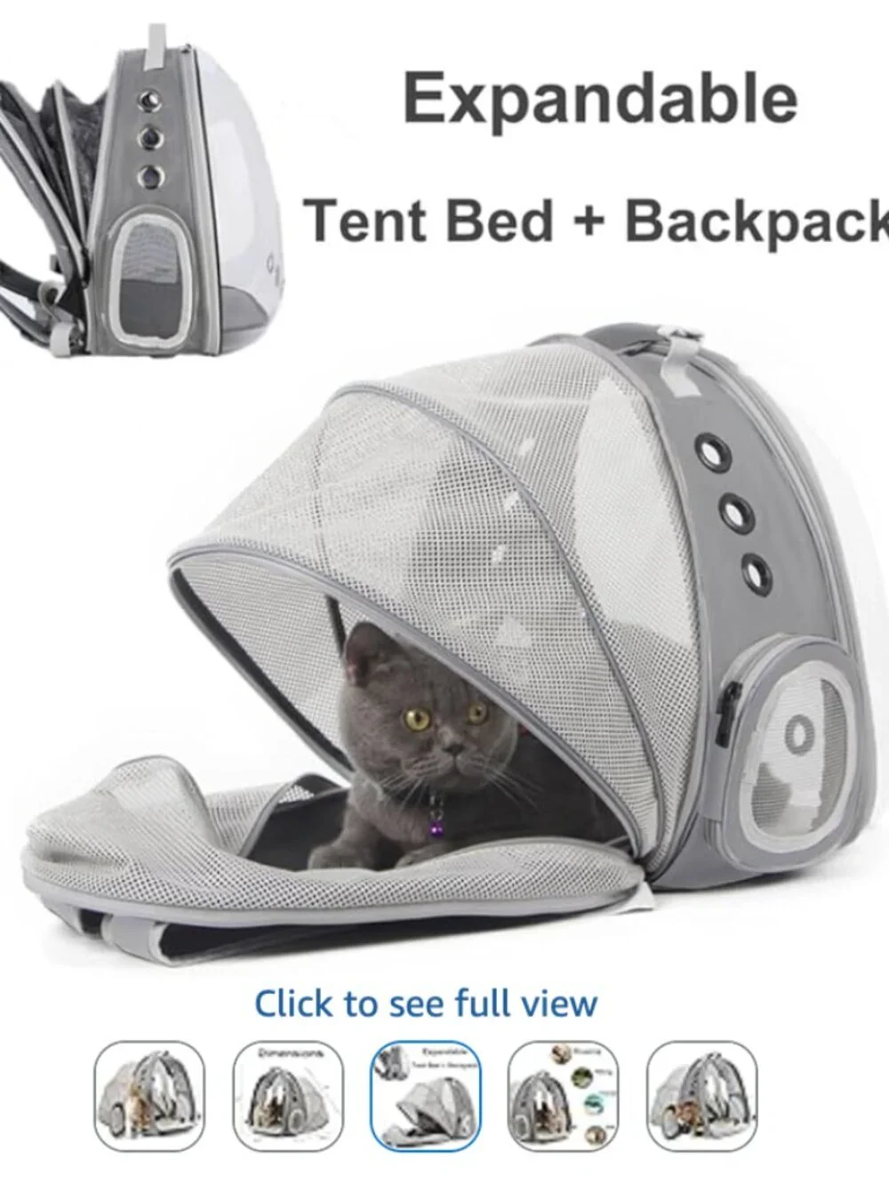 Expandable Cat Backpack Carrier - Picture 6 of 14